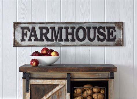 rustic metal house signs|signs that say farmhouse.